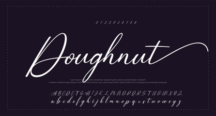  Font Handwritten Glossy Script Text Effect © work