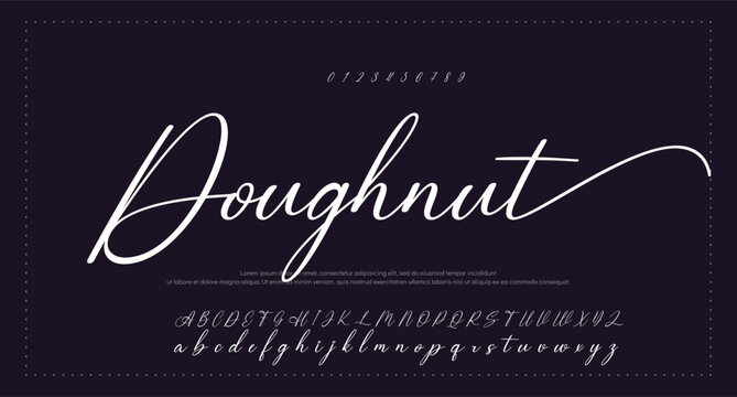  Font Handwritten Glossy Script Text Effect