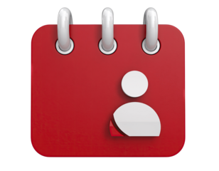Calendar with User Icon: Scheduling and Planning Concept