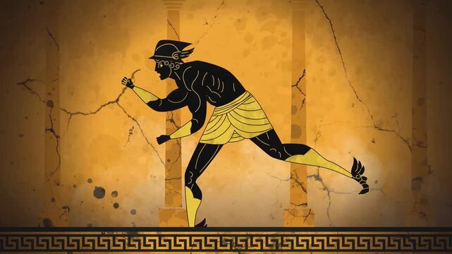 hermes messenger of the gods funning fast