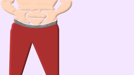 Illustration of Excess Abdominal Fat, Highlighting the Need for Obesity Medical Treatment and Lifestyle Changes for New Year's Health and Weight Management Resolutions.