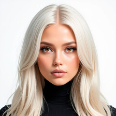 Fototapeta premium Elegant woman with blonde hair