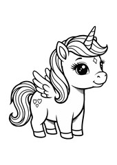 coloring page horse