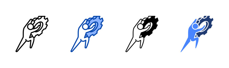 Tenacity icon set multiple style collection