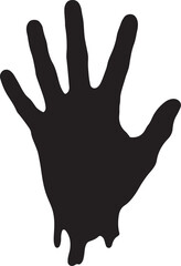 Obraz premium Vector illustration of a human hand with an open palm gesture offering or receiving something