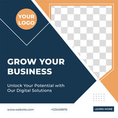business banner vector design template for your company