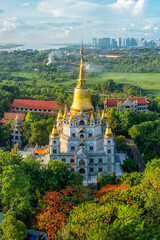 March 26, 2025- District 9, Ho Chi Minh City: Buu Long Pagoda is a temple with a combination of Thai, Indian and Vietnamese cultures.