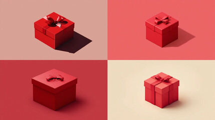 Obraz premium gift boxes vector illustration