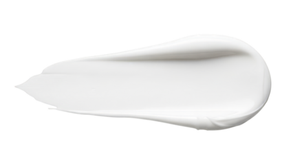 White Cream Swatch On Black Background For Beauty Skincare