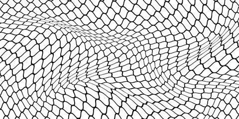 Mesh texture for fishing nets. Grunge pattern for sportswear or soccer goal, volleyball net, basketball hoop, hockey, athletics. Mesh background modern © fathor