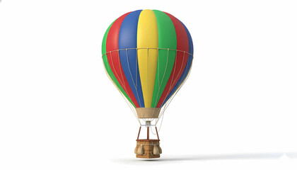 Fototapeta premium hot air balloon isolated on white background
