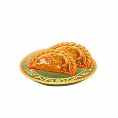 Qatayef Dessert in Flat Illustration for Ramadan Sweets Collection