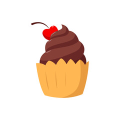 muffin cream element object for design, cute style with soft color