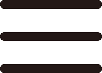 線画の三本線アイコン