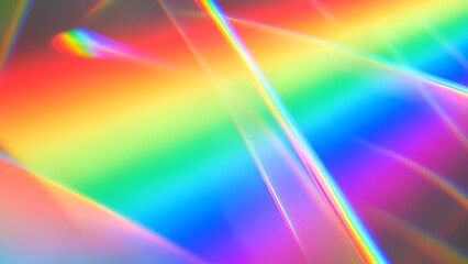 Iridescent light patterns in abstract arrangement showcasing vibrant colors and luminosity