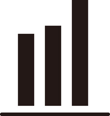 線画のグラフアイコン