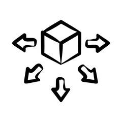 Distribution Icon - Handdrawn