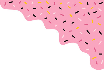 Dripping Strawberry Cream with Sprinkles