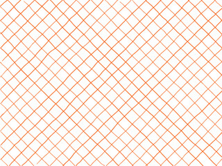 手描き背景　チェック　オレンジ