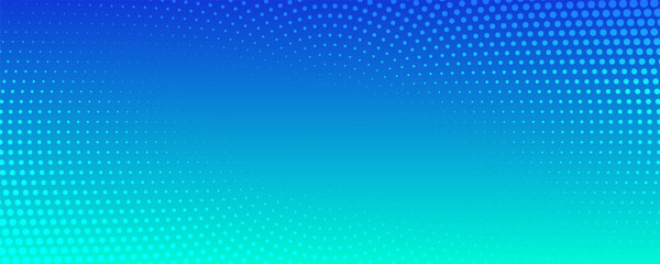 Online webinar vector template. Mock up for busines conference announcement. Abstract blue halftone dotted minimal background