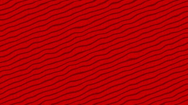 Abstract red wavy line pattern background design in bold colors