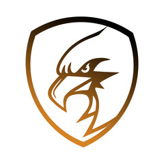 Aggressive Eagle Shield Mark Premium Branding