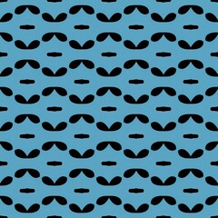 Seamless blue wave pattern with swirling petal texture illustration for textile print design and stylish fabric wallpaper tile decoration