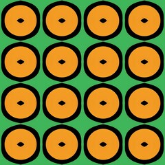 Fototapeta premium Colorful, seamless pattern of many round sewing buttons