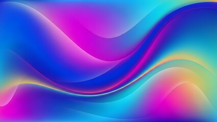A vibrant, high-resolution abstract background featuring dynamic, smooth, and flowing waves of neon colors, including bright magenta, electric blue, cyan, and hints of yellow and orange. Perfect for m