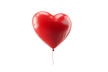 Heart shaped balloon. A symbol of love.