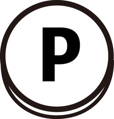 ポイントを象徴するシンプルな線画アイコン