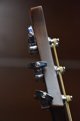 Classical guitar and classic violin up close