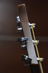 Classical guitar and classic violin up close