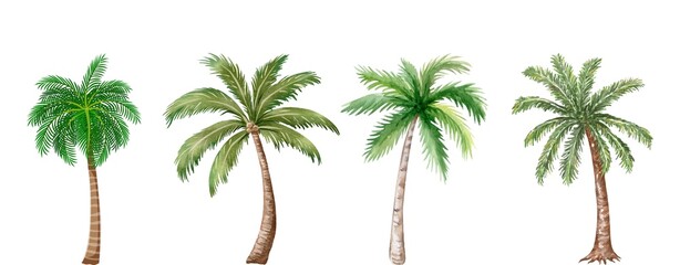 Tropical Palm Tree Illustration