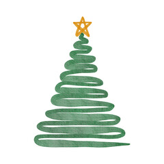 christmas tree made of stars