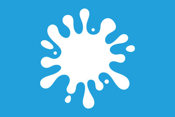 milk splash. splatter, drop, burst. vector illustration
