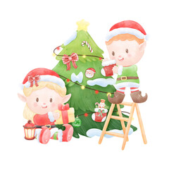 santa claus with gifts