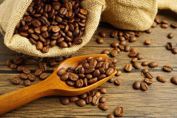 Coffee bean for drink in morning, nature food.