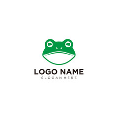 Minimalist Green Frog Logo Design for Modern Branding and Nature-Themed Business Identity