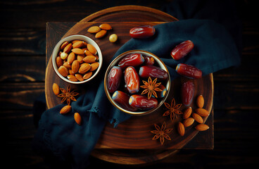 Almonds and dates