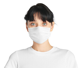 Mask covid-19 png new normal woman studio shoot