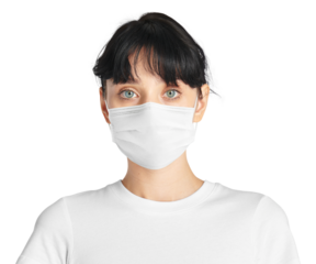 Mask covid-19 png new normal woman studio shoot
