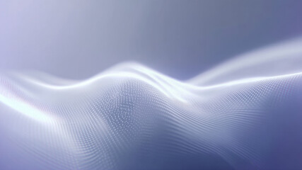 Technology cyberspace information datum mesh wave abstract background with soft light gradient motion evokes calm flow while digital surface suggests data network connection and futuristic texture