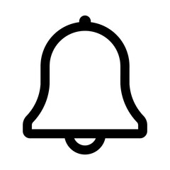 PNG Notification bell icon outline, user interface icon on transparent background