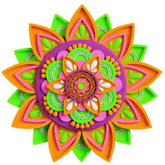Rangoli 3D Icon