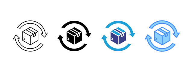 Replacement icon set multiple style collection