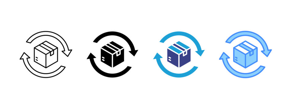 Replacement icon set multiple style collection