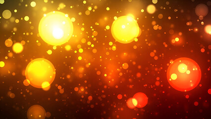 Glowing bokeh lights create a vibrant abstract background perfect for adding a dynamic touch to designs, evoking a sense of celebration and festivity.