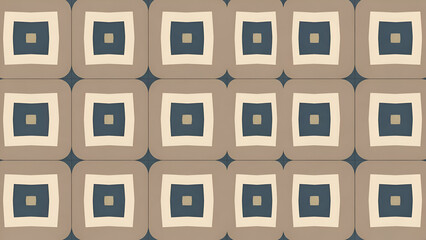 Add a touch of modern elegance with this vibrant abstract geometric pattern featuring blue and beige squares, perfect for backgrounds, textiles, or creative projects.