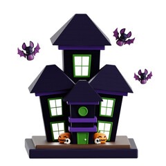 Haunted House 3D Icon